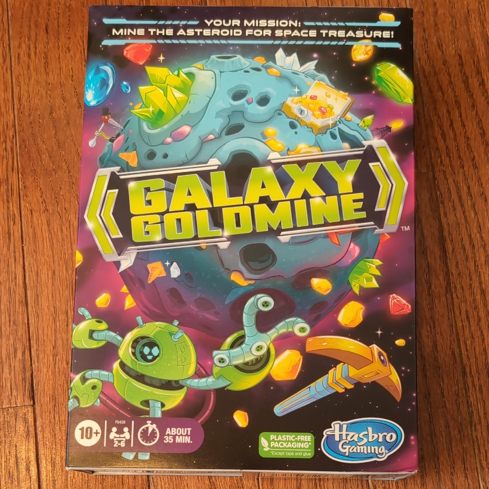 Hasbro Gaming Galaxy Goldmine Board Card Game New